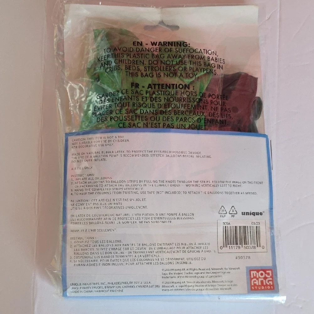 Minecraft Party Supplies Set